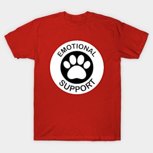 Emotional Support Animal - Paw Print T-Shirt